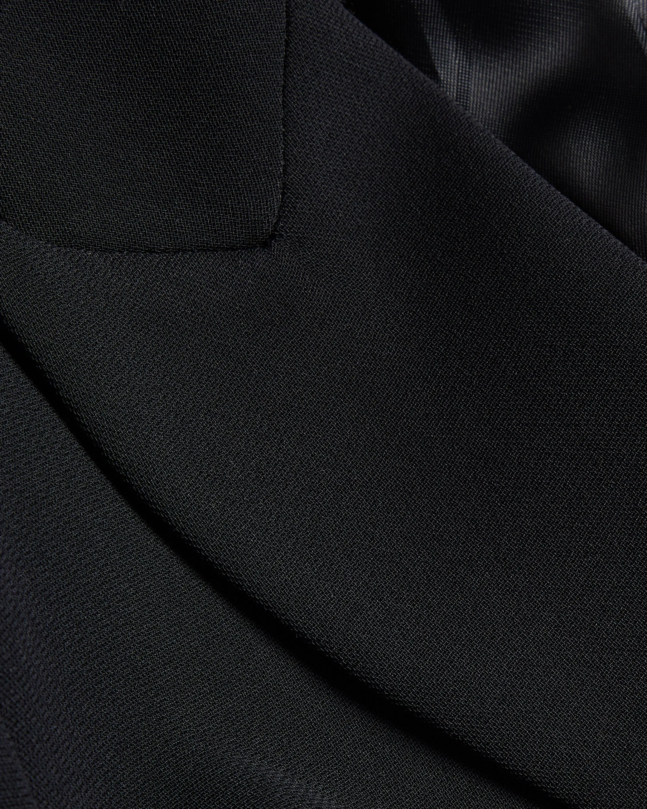 Manabl Single Breasted Tailored Blazer Black