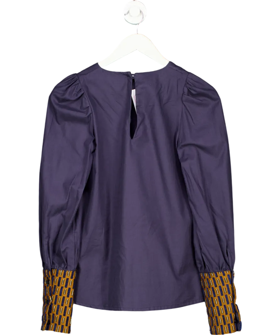 MarAvic Blue Narciso Blouse UK XS