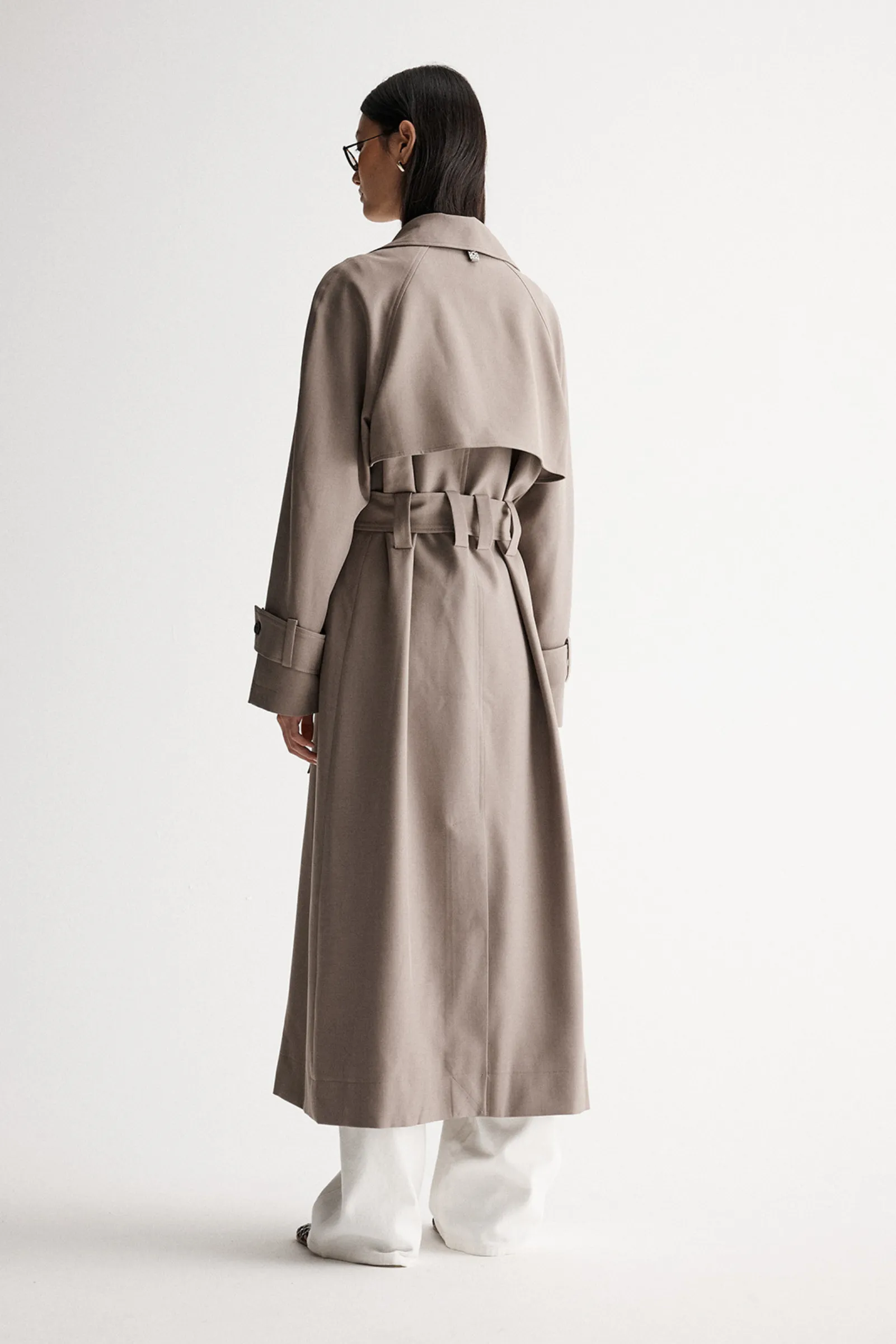 Marie Trench Coat - Granite