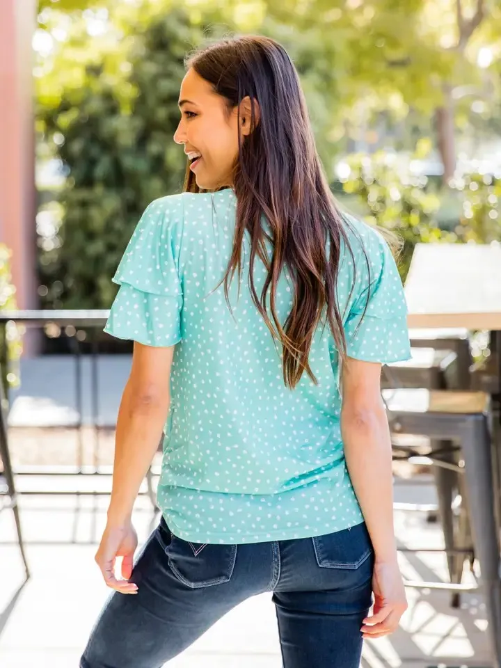 May Ruffle Sleeve Top