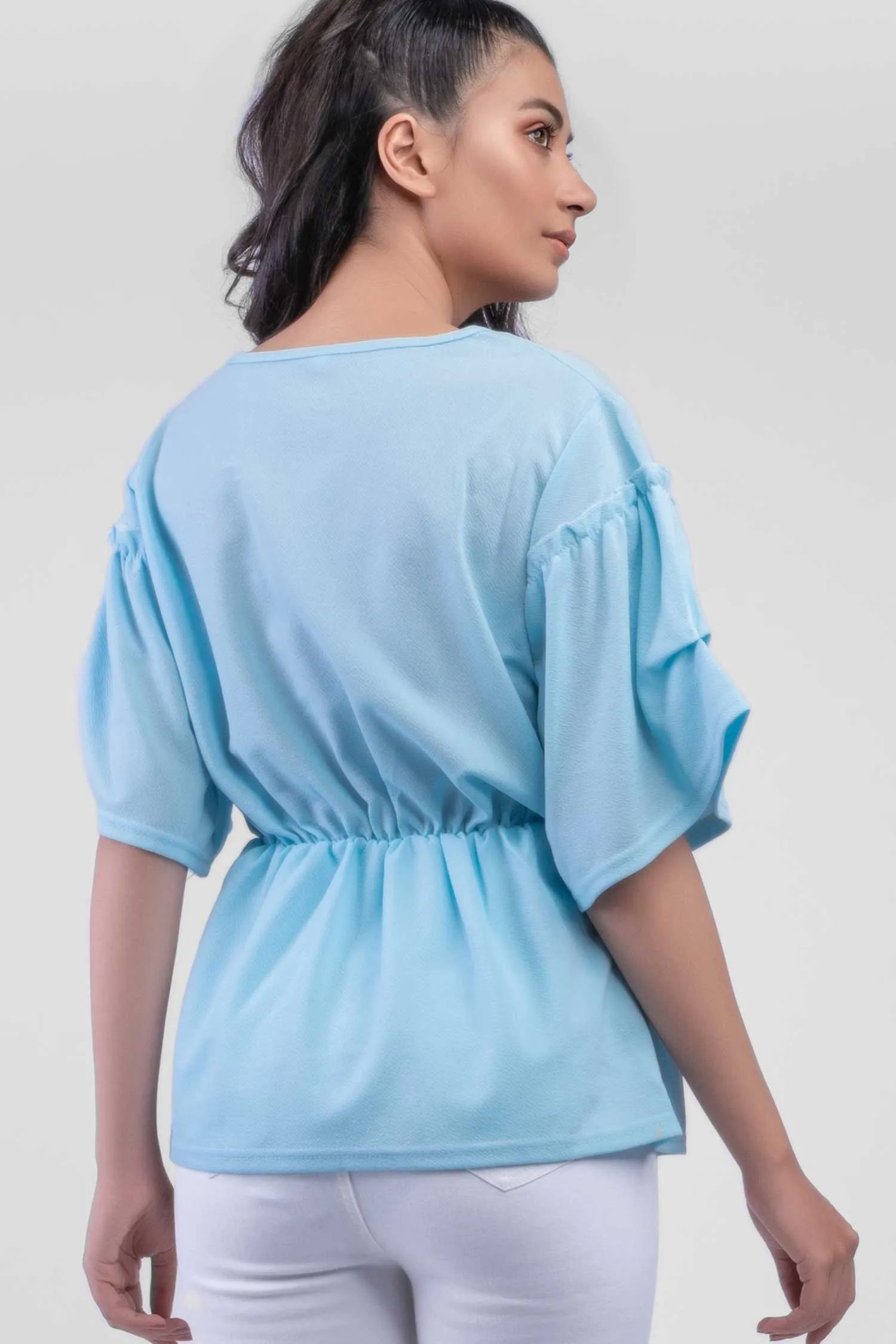 Mazzy Tie Front Blouse