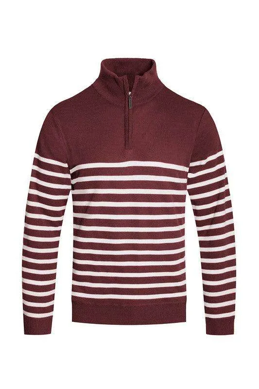 Mens Pullover Sweaters Quarter Zip