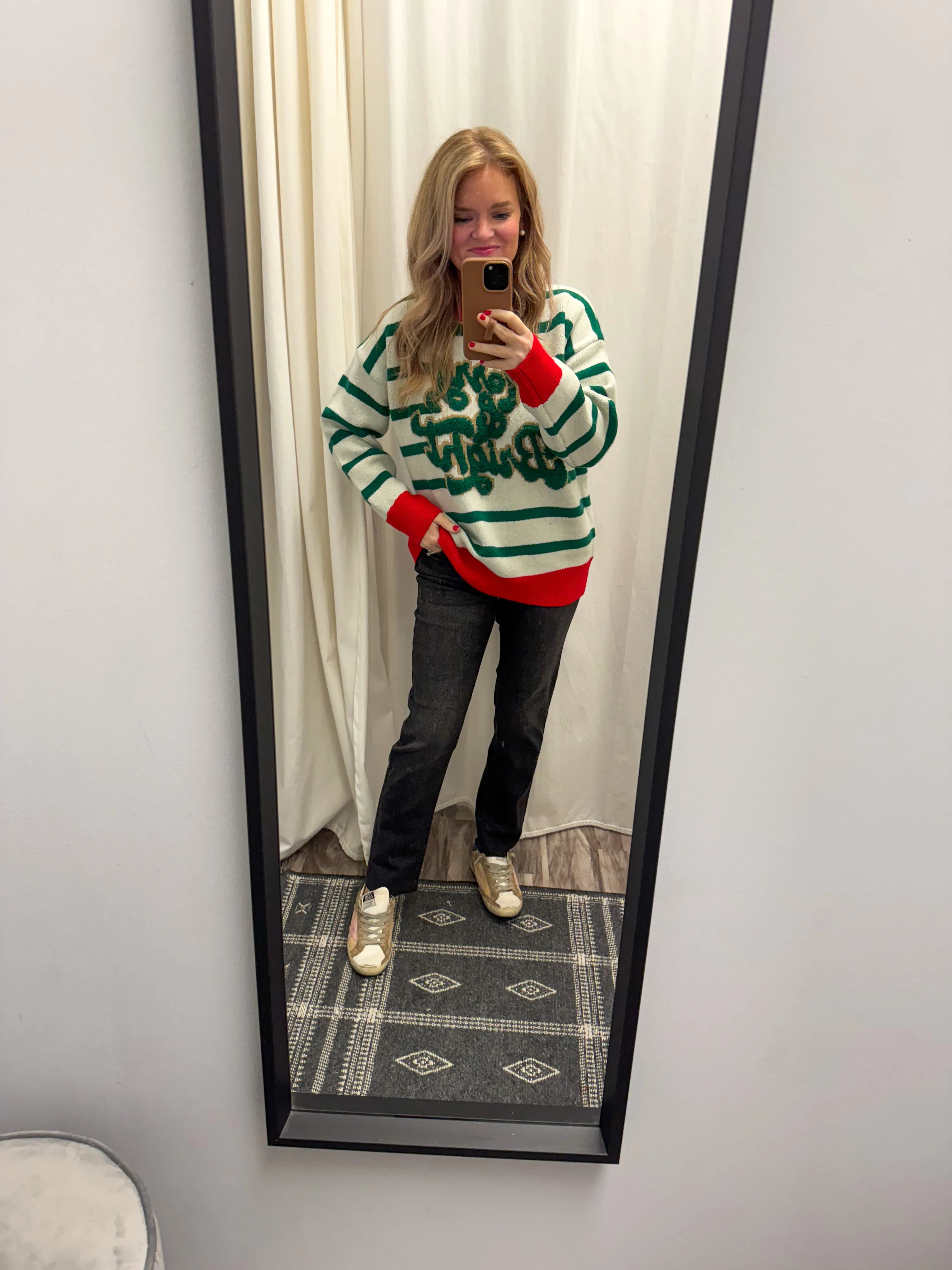 Merry & Bright Striped Sweater