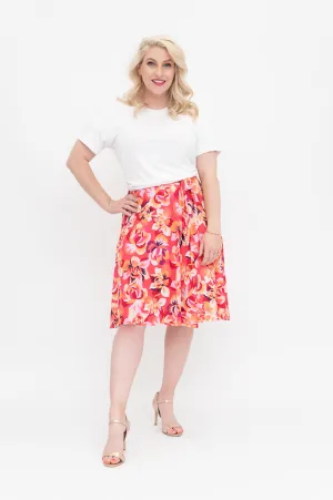 MINA Coral Wrap Skirt