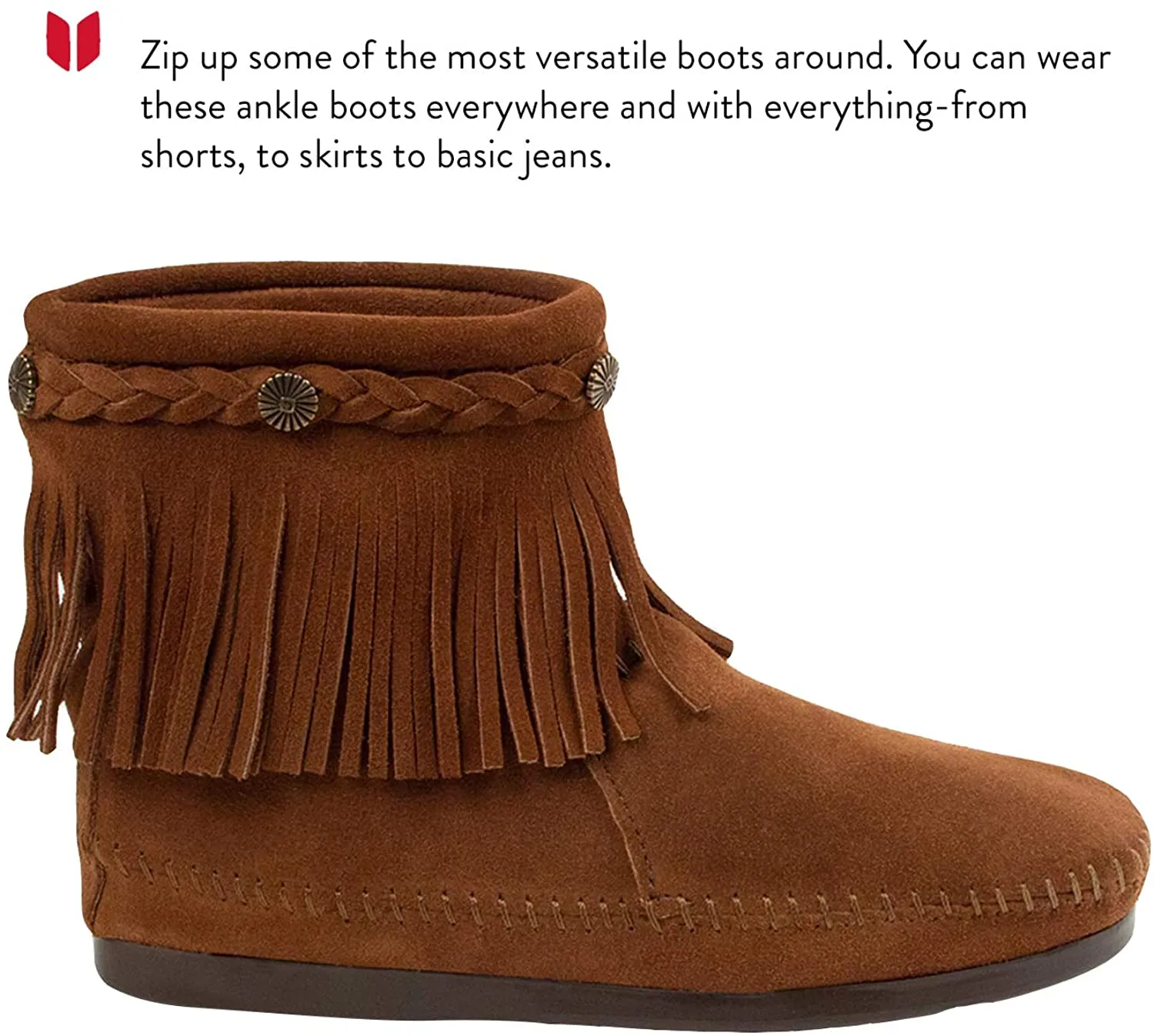 MINNETONKA HI TOP BACK ZIP