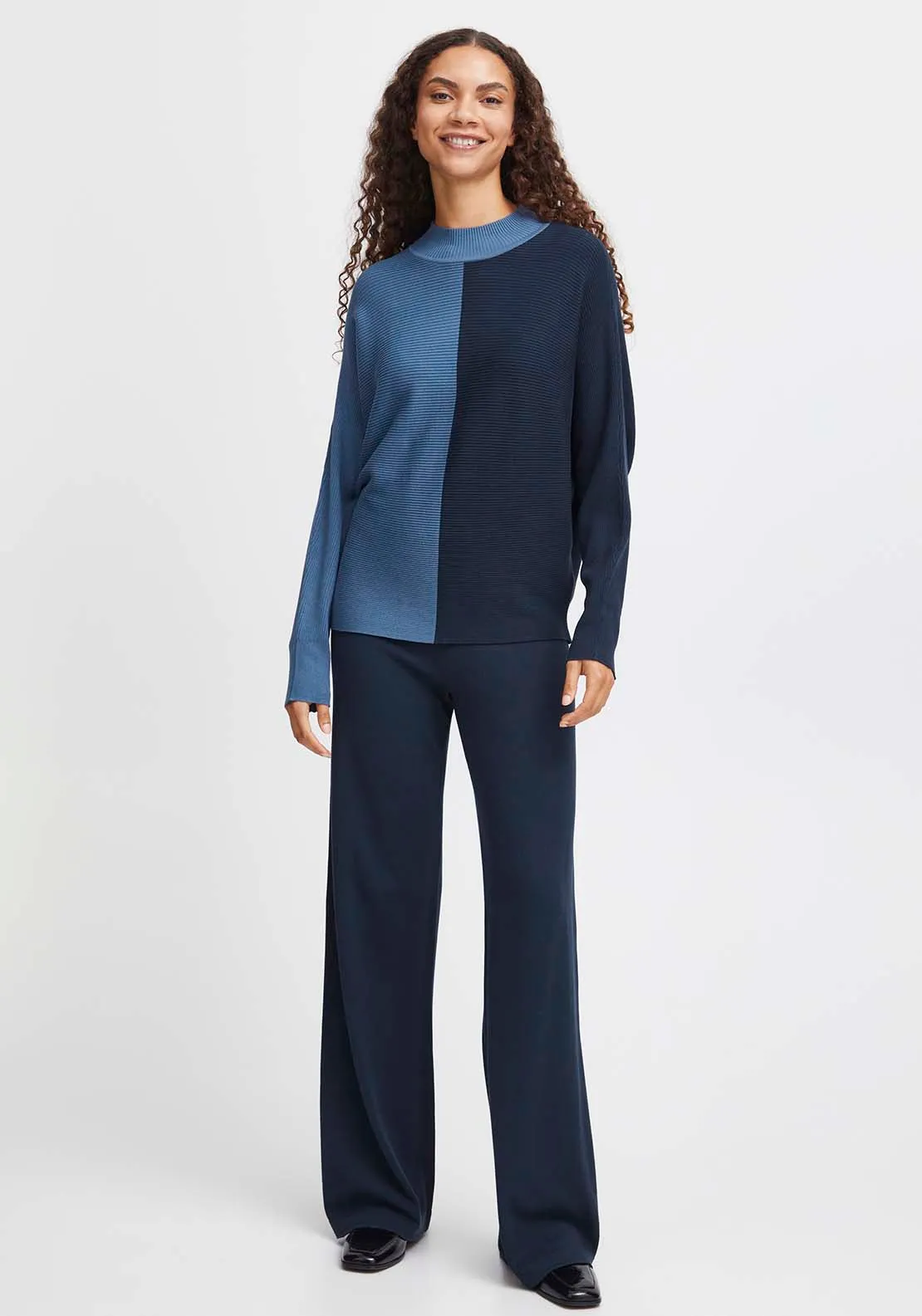 Mmorla Rib Jumper - Blue