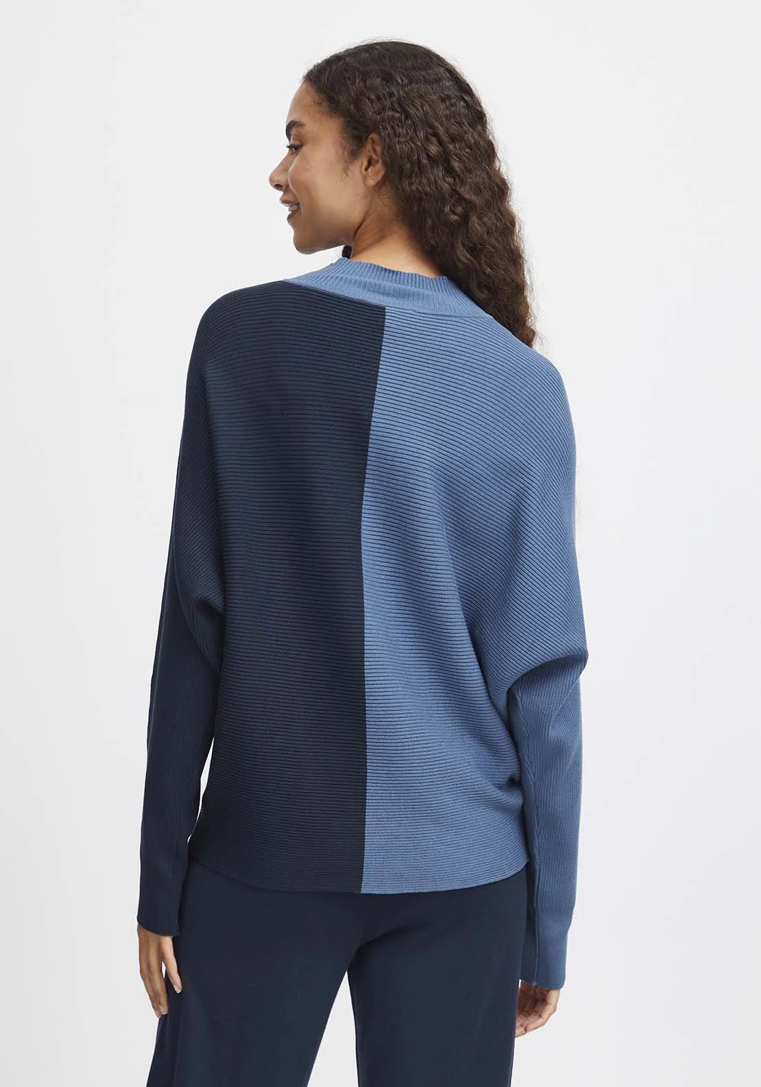 Mmorla Rib Jumper - Blue