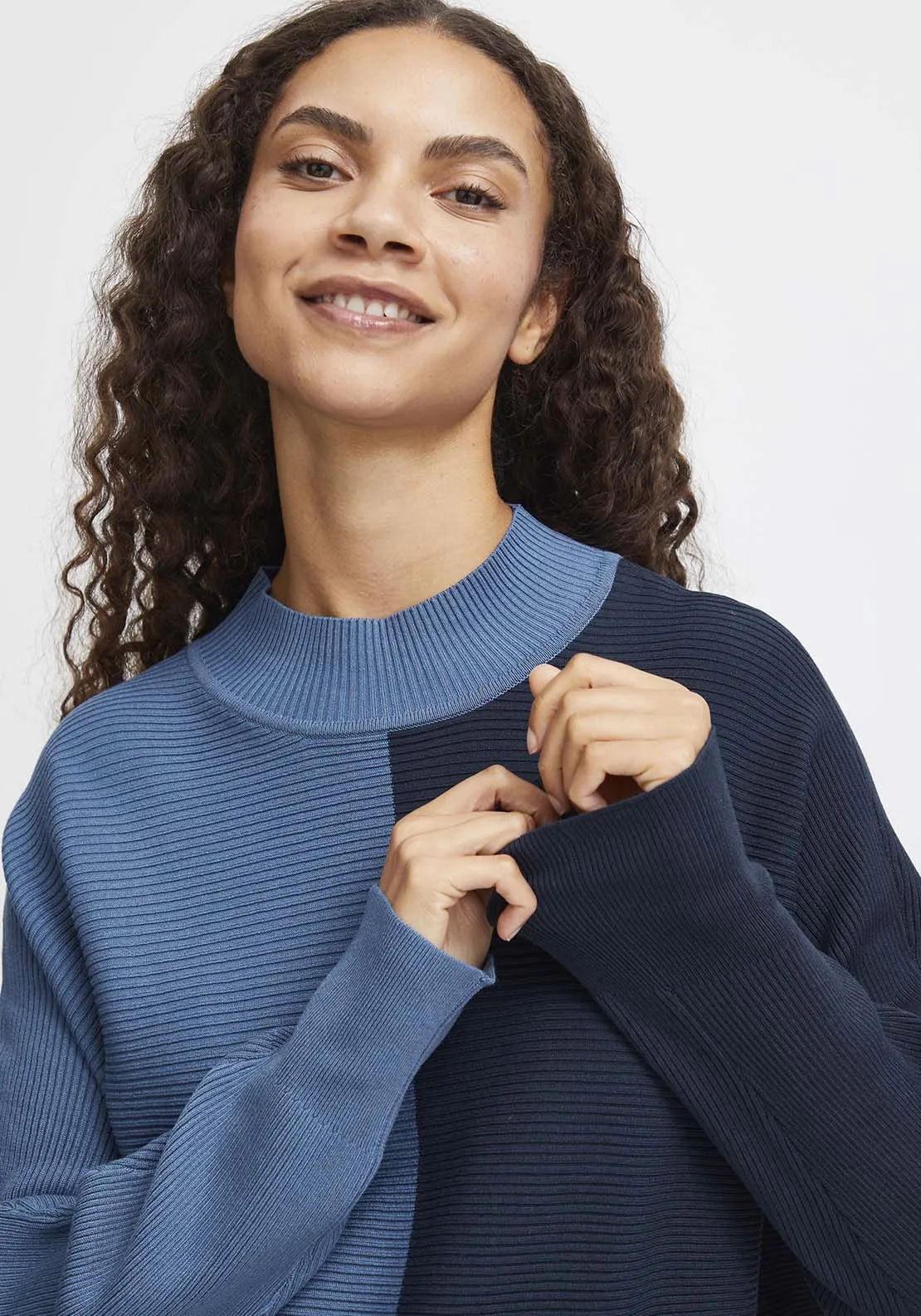 Mmorla Rib Jumper - Blue