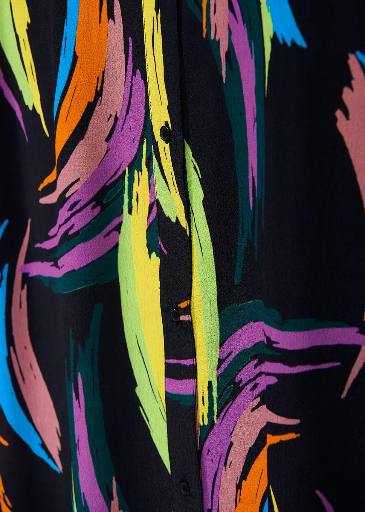 Multicolor abstract print sleeveless shirt