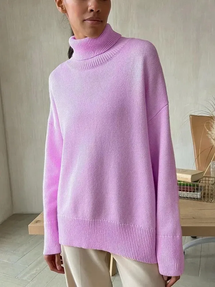 NOVELLE | KNITTED LOOSE TURTLENECK