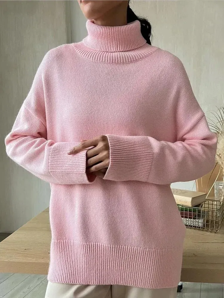 NOVELLE | KNITTED LOOSE TURTLENECK