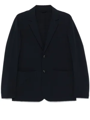 Nylon single-breasted jacket