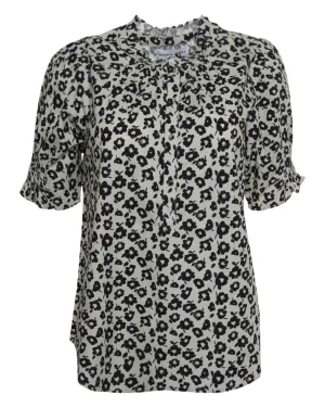 Optic Floral Cream Los Altos Top