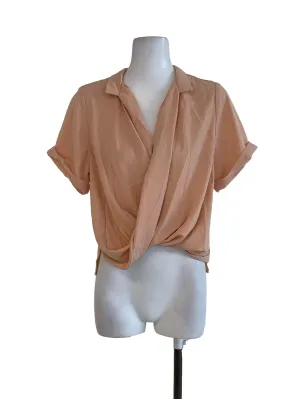 Peach Plain Blouse