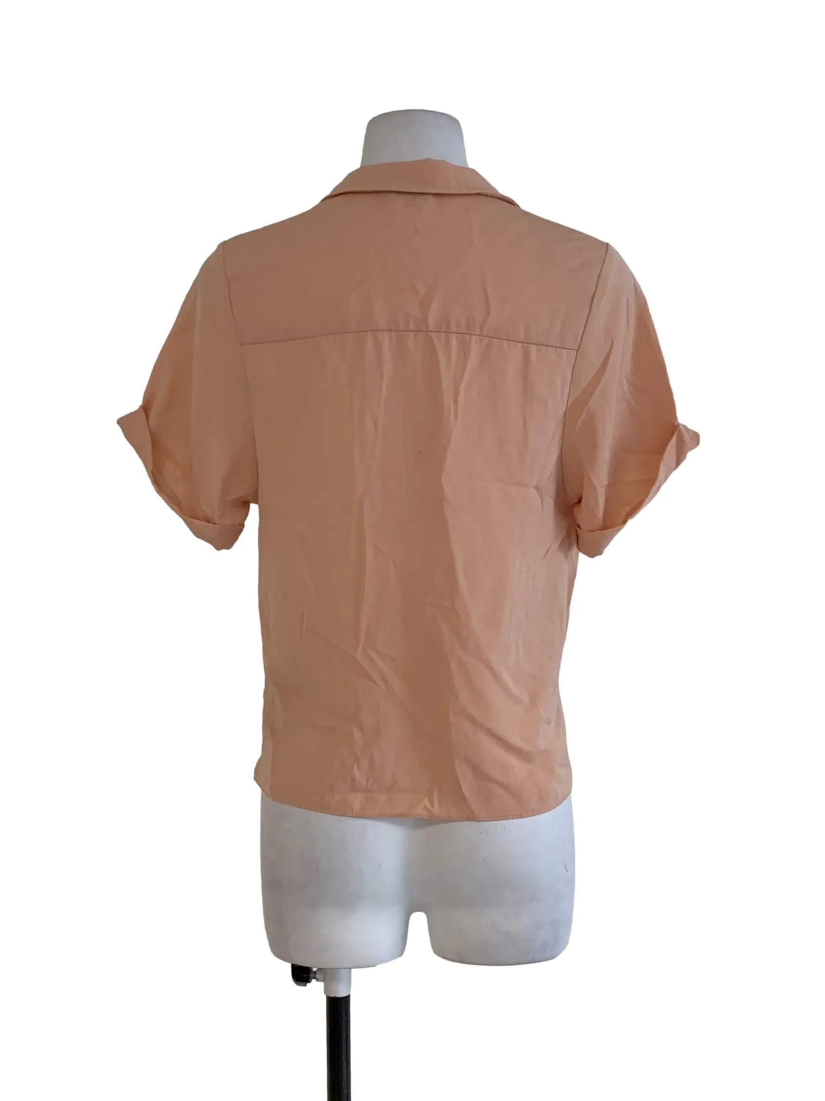 Peach Plain Blouse