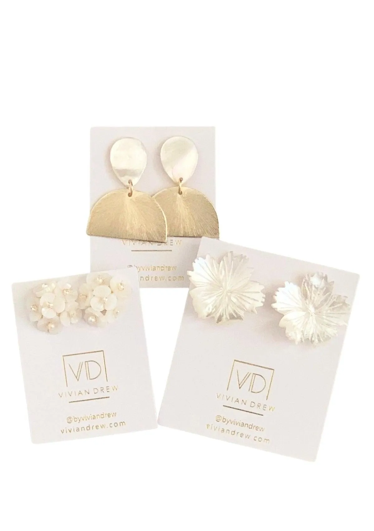Pearl Flower Shell Studs