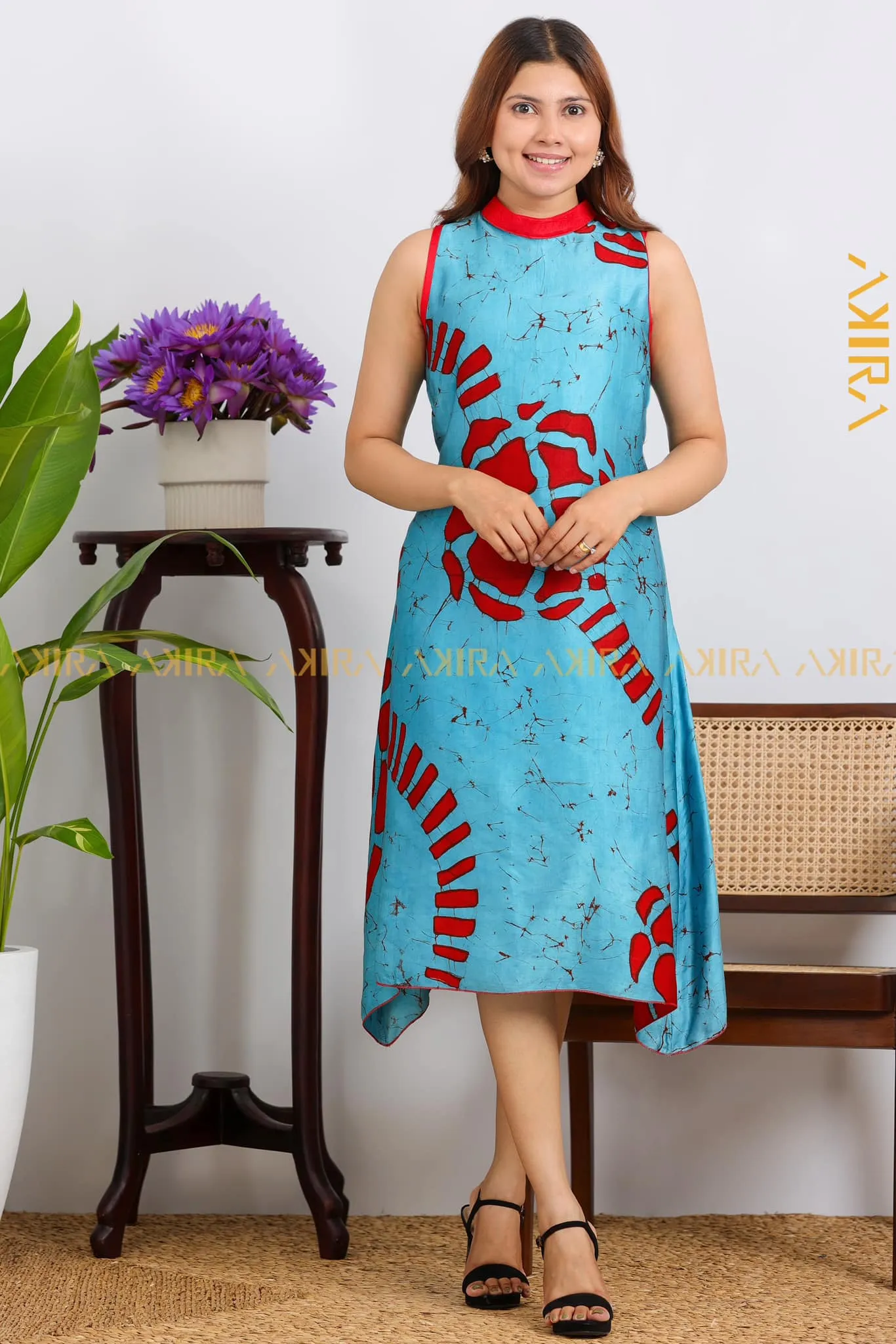 Peony Willow Batik Silk Dress | Kaftan, Bohemian Dress, Floral Dress, Boho Maxi Dress