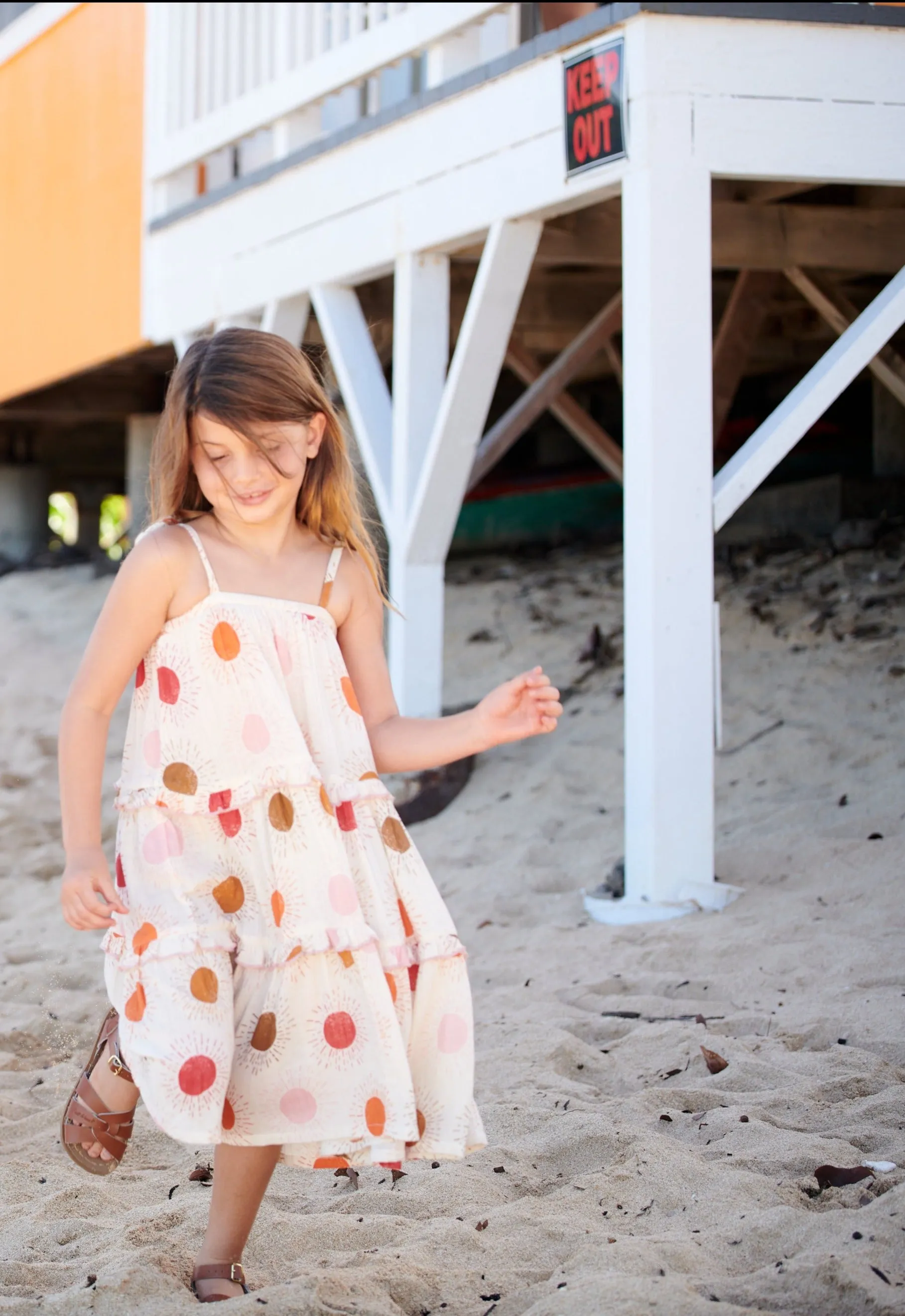 Pink Chicken Garden Dress - Sunrise