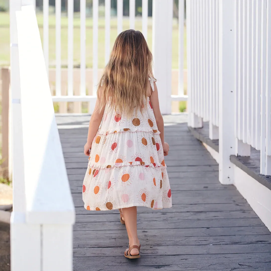 Pink Chicken Garden Dress - Sunrise