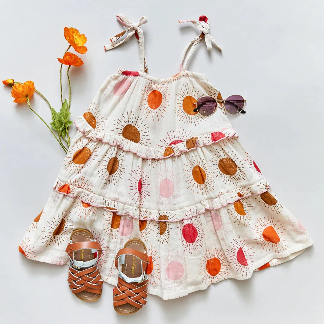 Pink Chicken Garden Dress - Sunrise