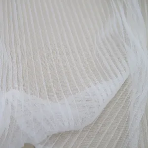 Pleated tulle Ivory