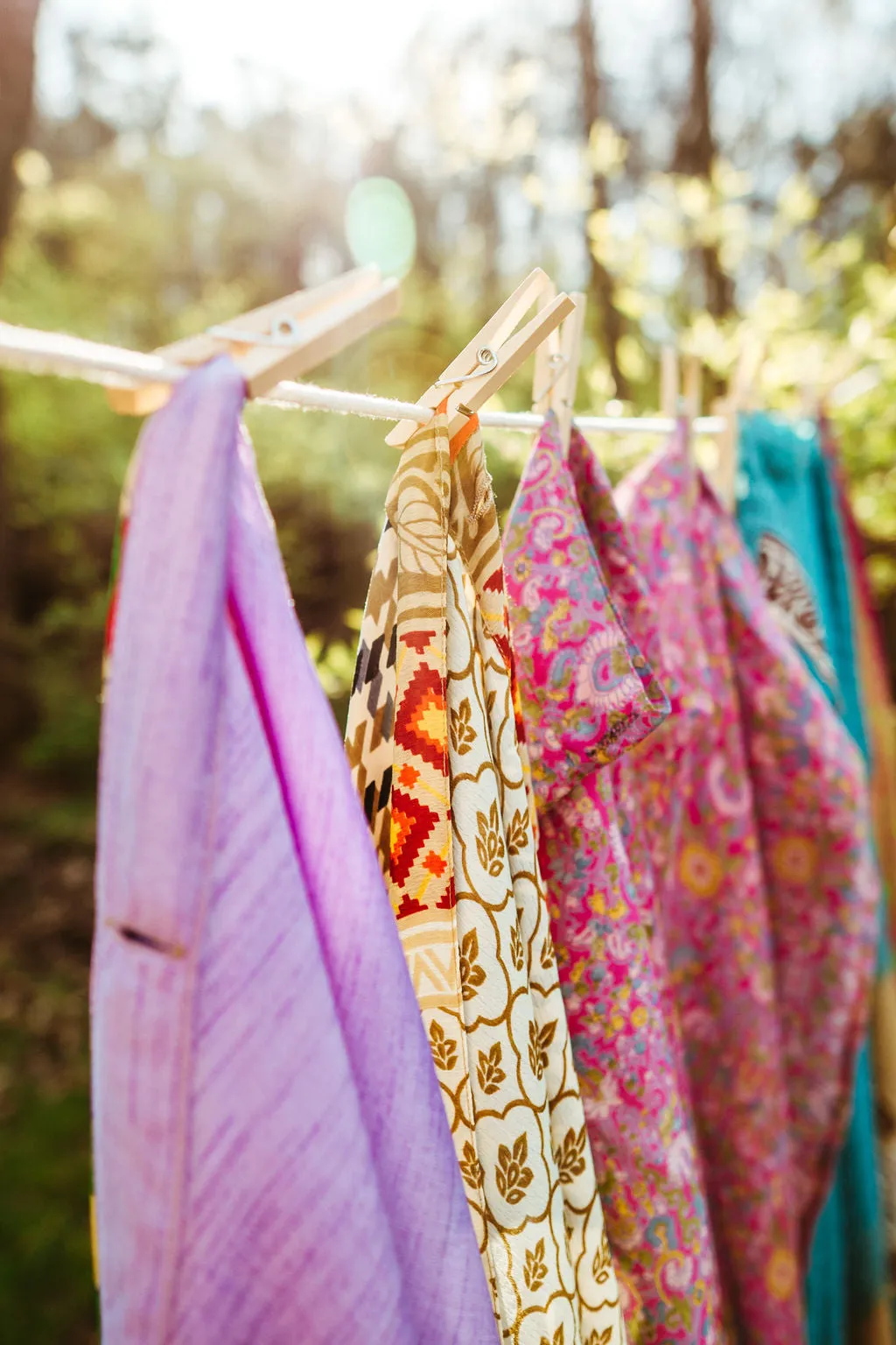 Regular/Maxi Length Up-Cycled Reversible Sari Wrap Skirt #68