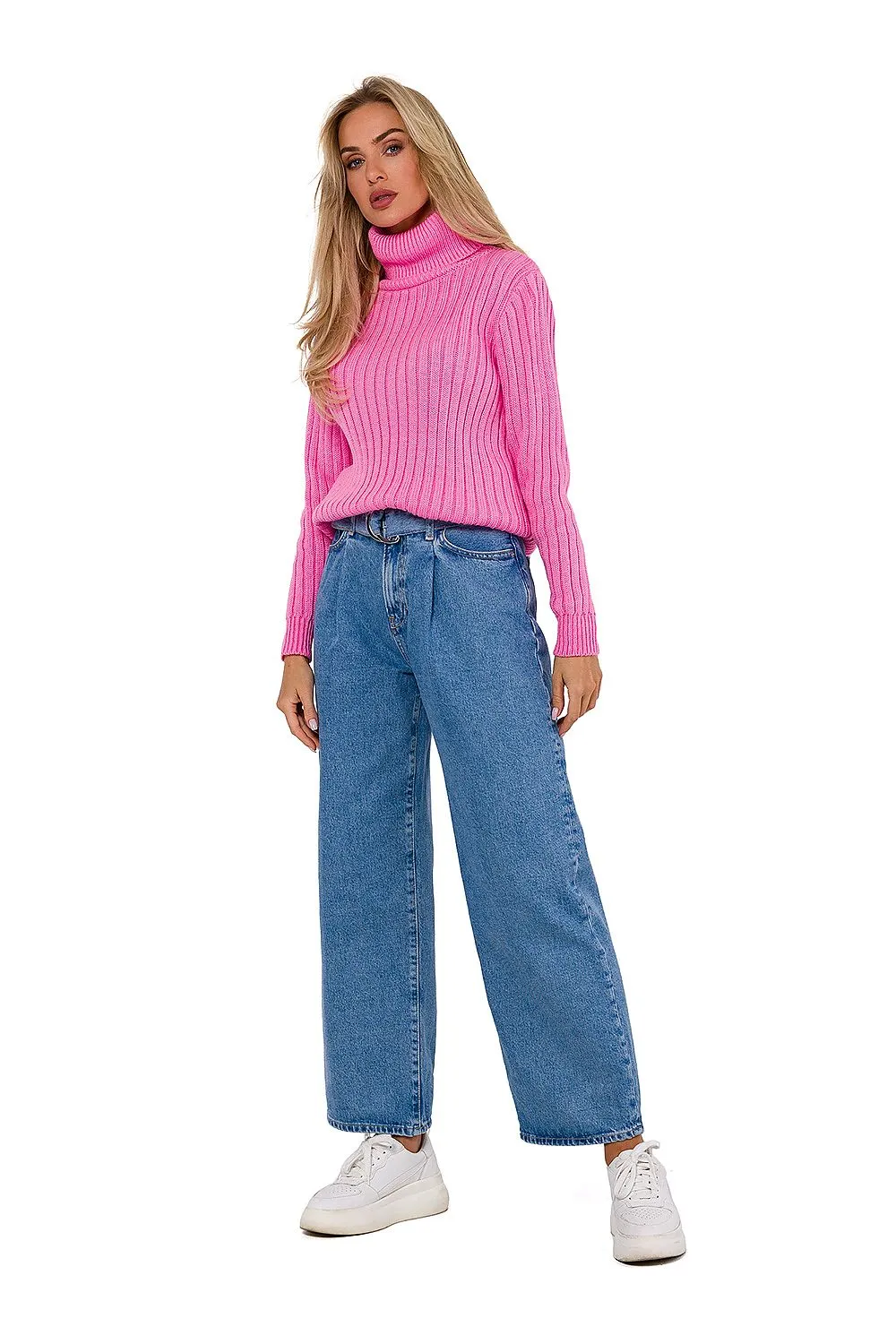 Ribbed Turtleneck Sweater Elegance