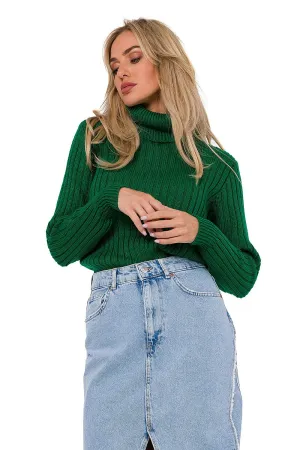 Ribbed Turtleneck Sweater Elegance
