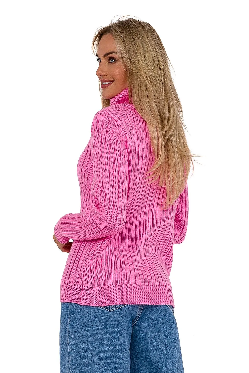 Ribbed Turtleneck Sweater Elegance