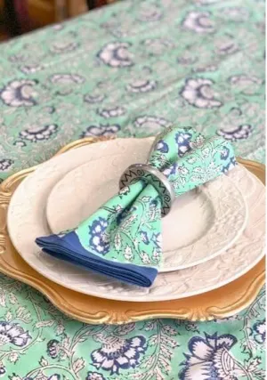 Royal Fern Botanical Toile Napkin Set