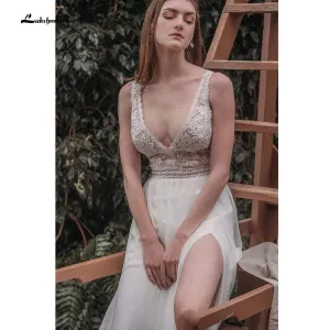 Roycebridal Sweetheart Backless Wedding Dresses A-line