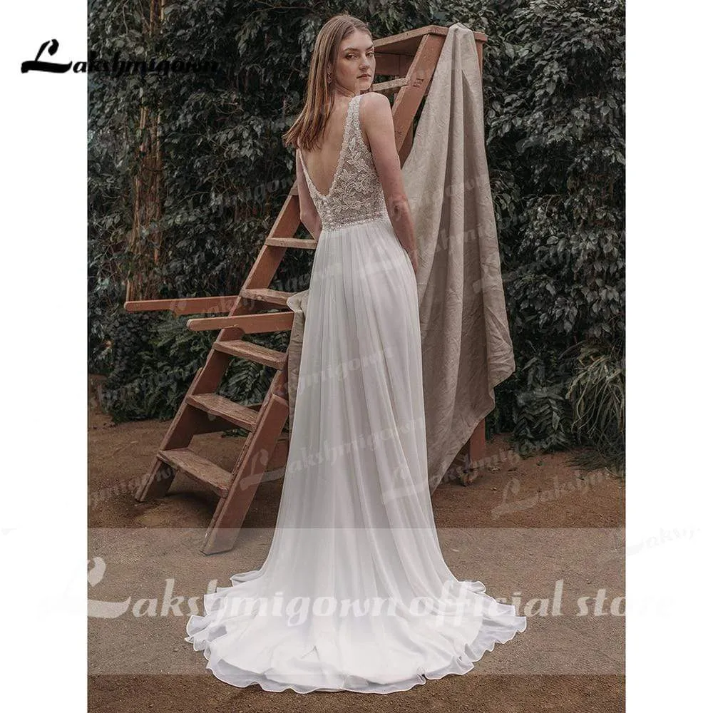 Roycebridal Sweetheart Backless Wedding Dresses A-line