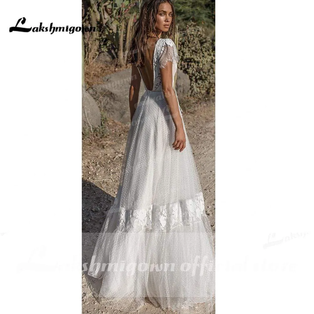 Roycebridal Sweetheart Neck Lace Beading Off Shoulder Wedding Dresses