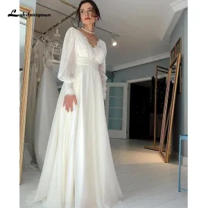 Roycebridal Two Pieces Beach Wedding Dresses Summer Simple Short Sleeve