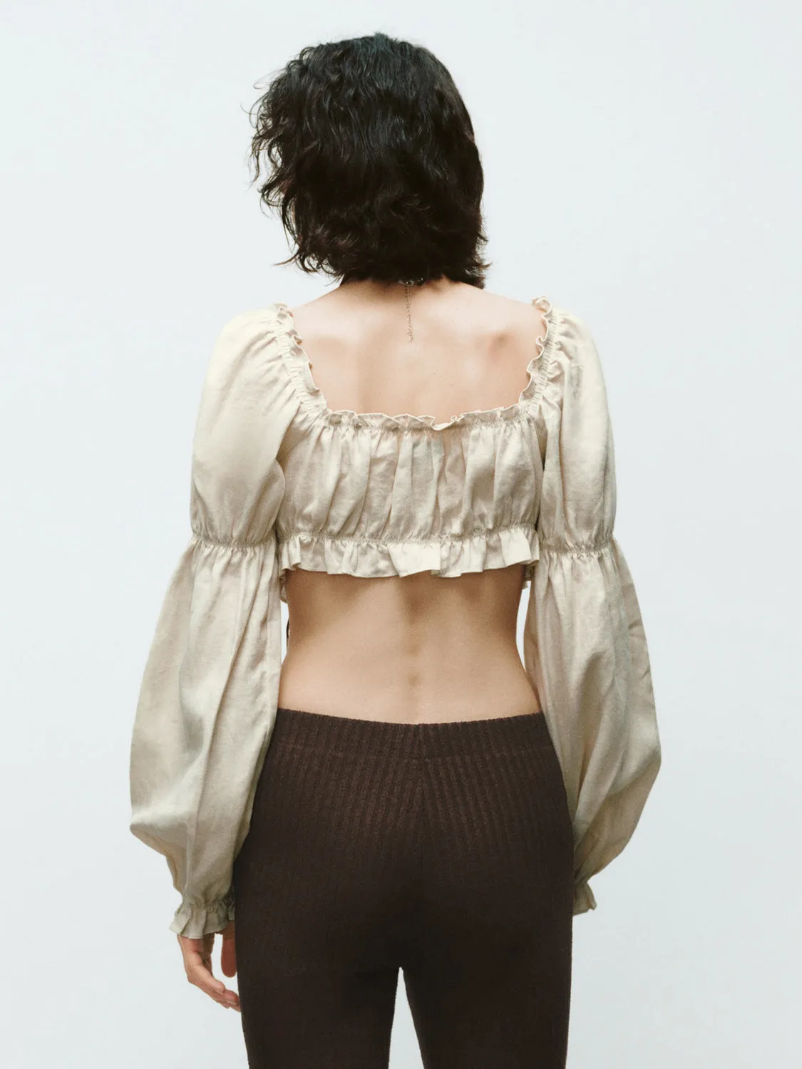 Ruffle Tie Blouses
