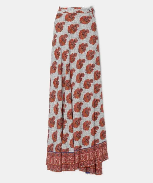 Sari Inspired Wrap Skirt