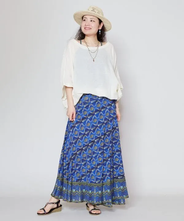 Sari Inspired Wrap Skirt