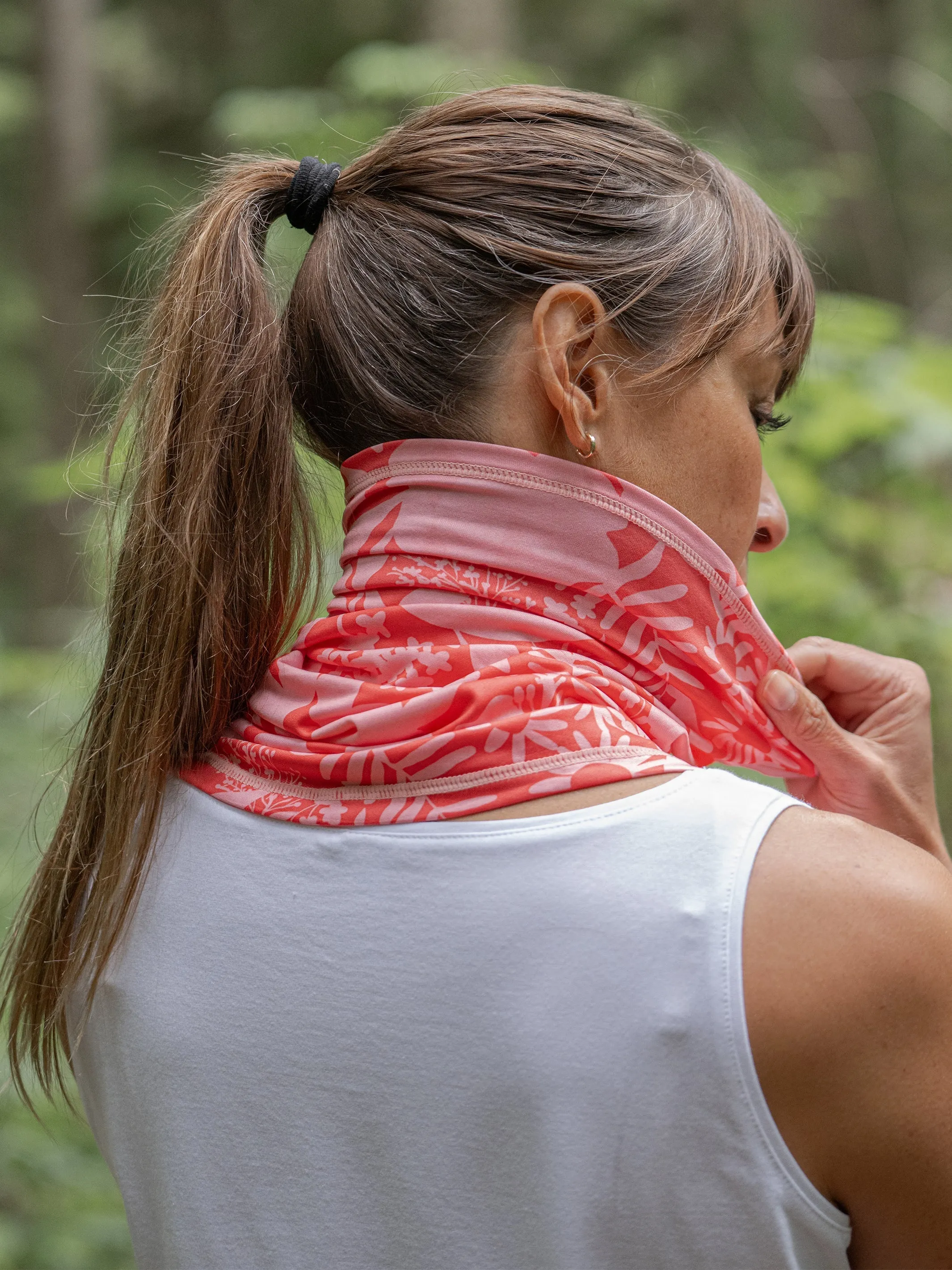 Shadow Garden Coral | Sun Scarf