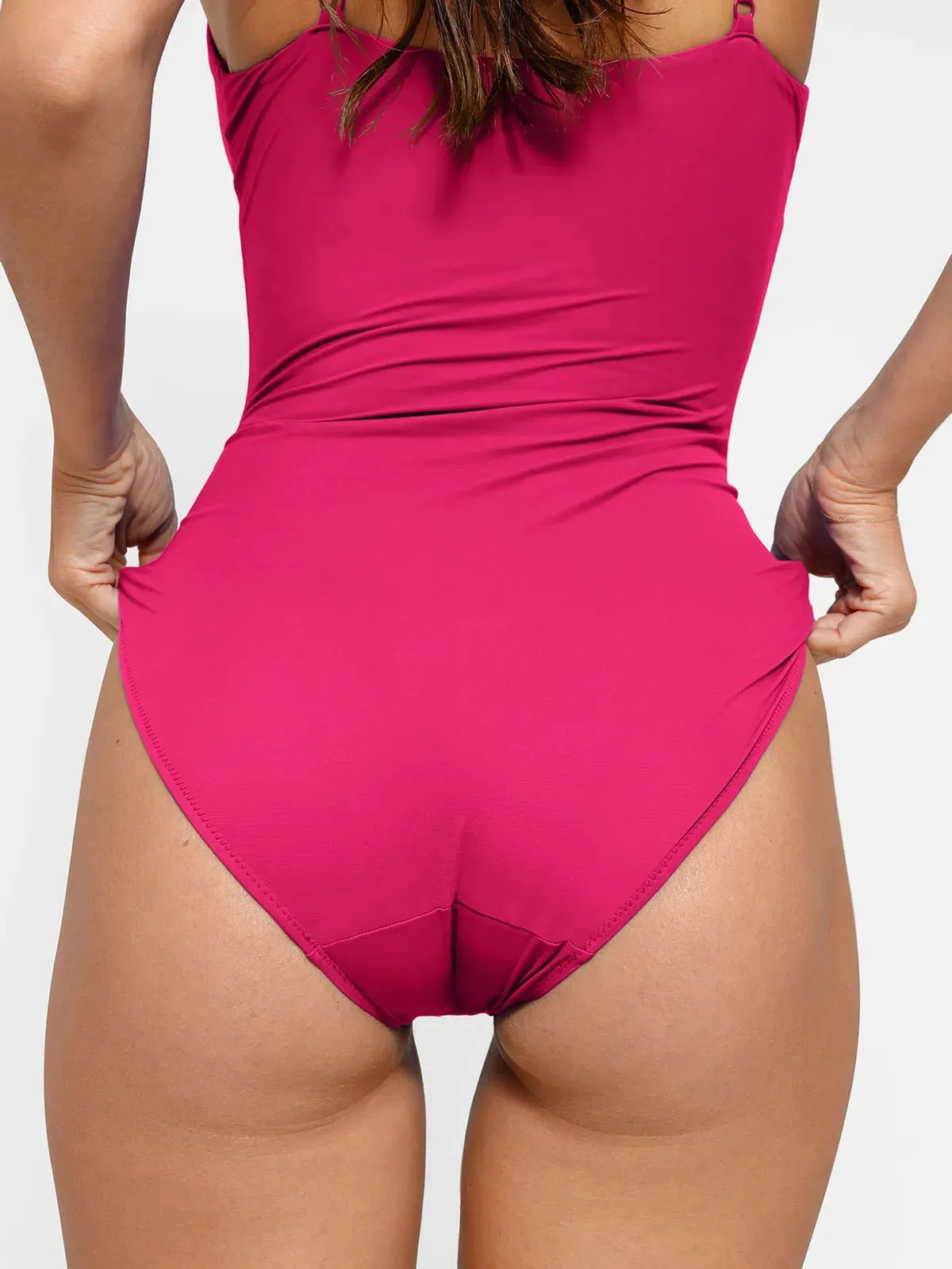Shapewear Deep V-Neck Slimming One-Piece Swimsuit