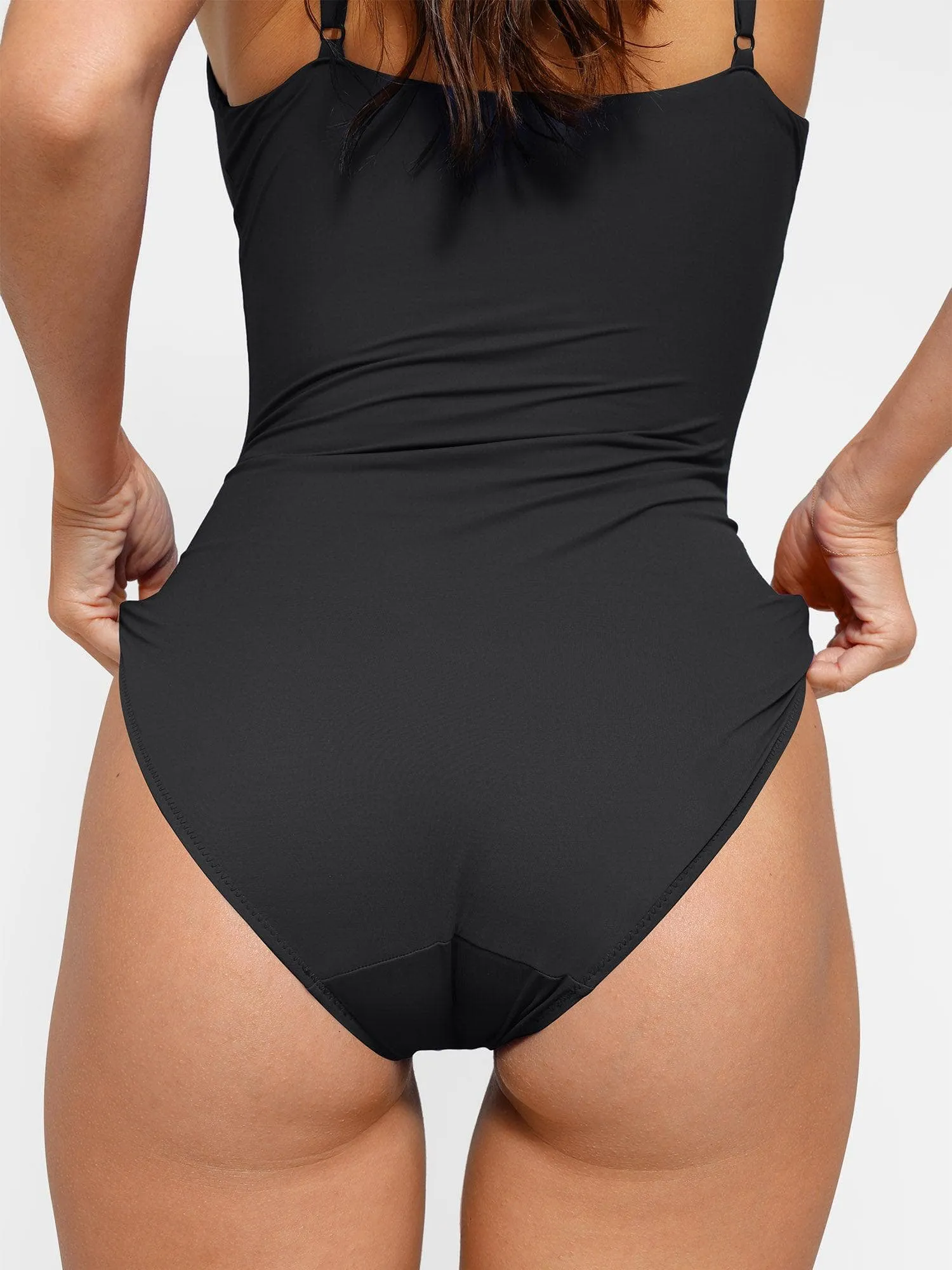 Shapewear Deep V-Neck Slimming One-Piece Swimsuit