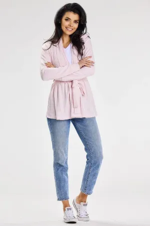 Shawl Collar Belted Cardigan