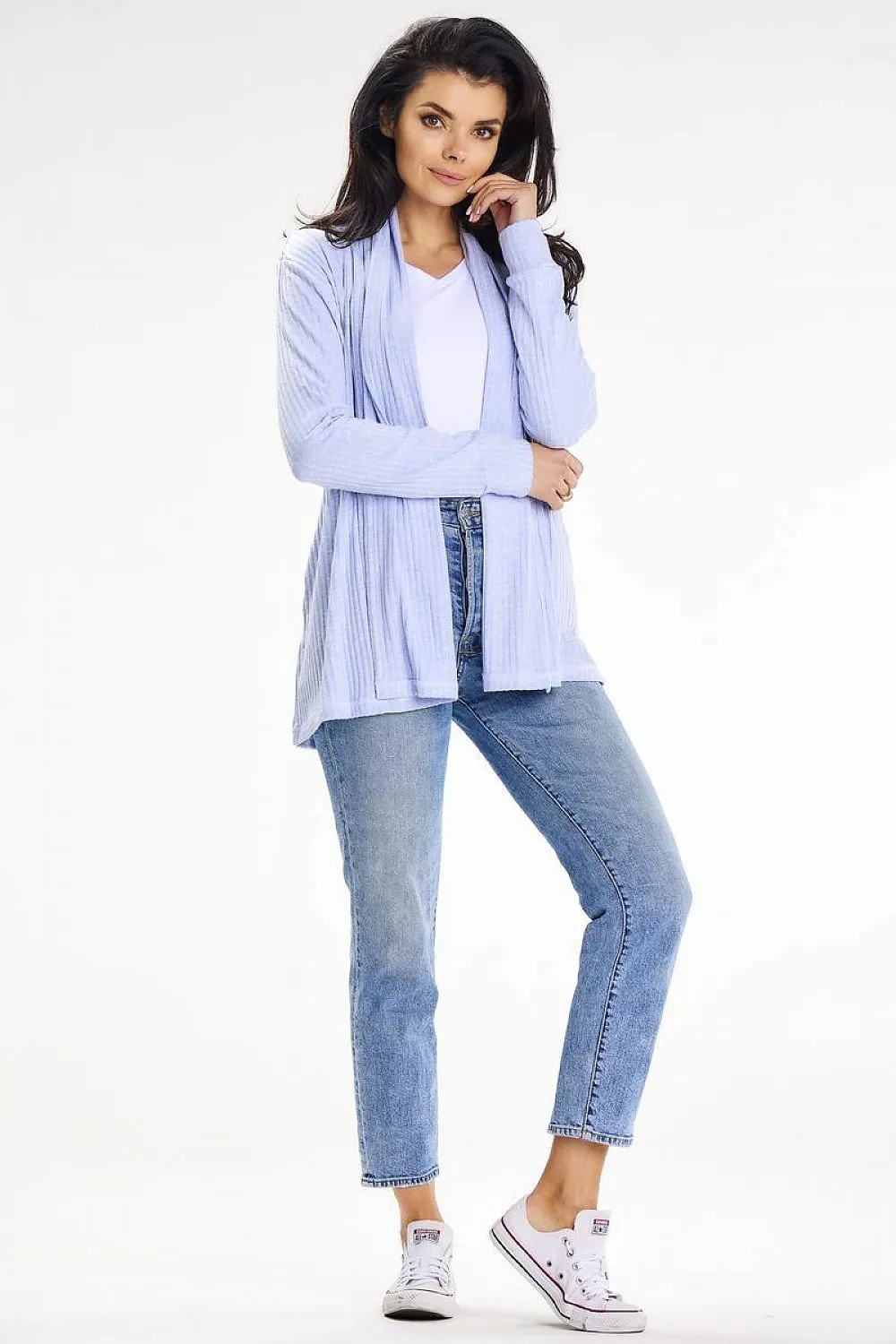 Shawl Collar Belted Cardigan