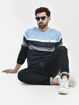 Sky Blue Stripes Sweaters
