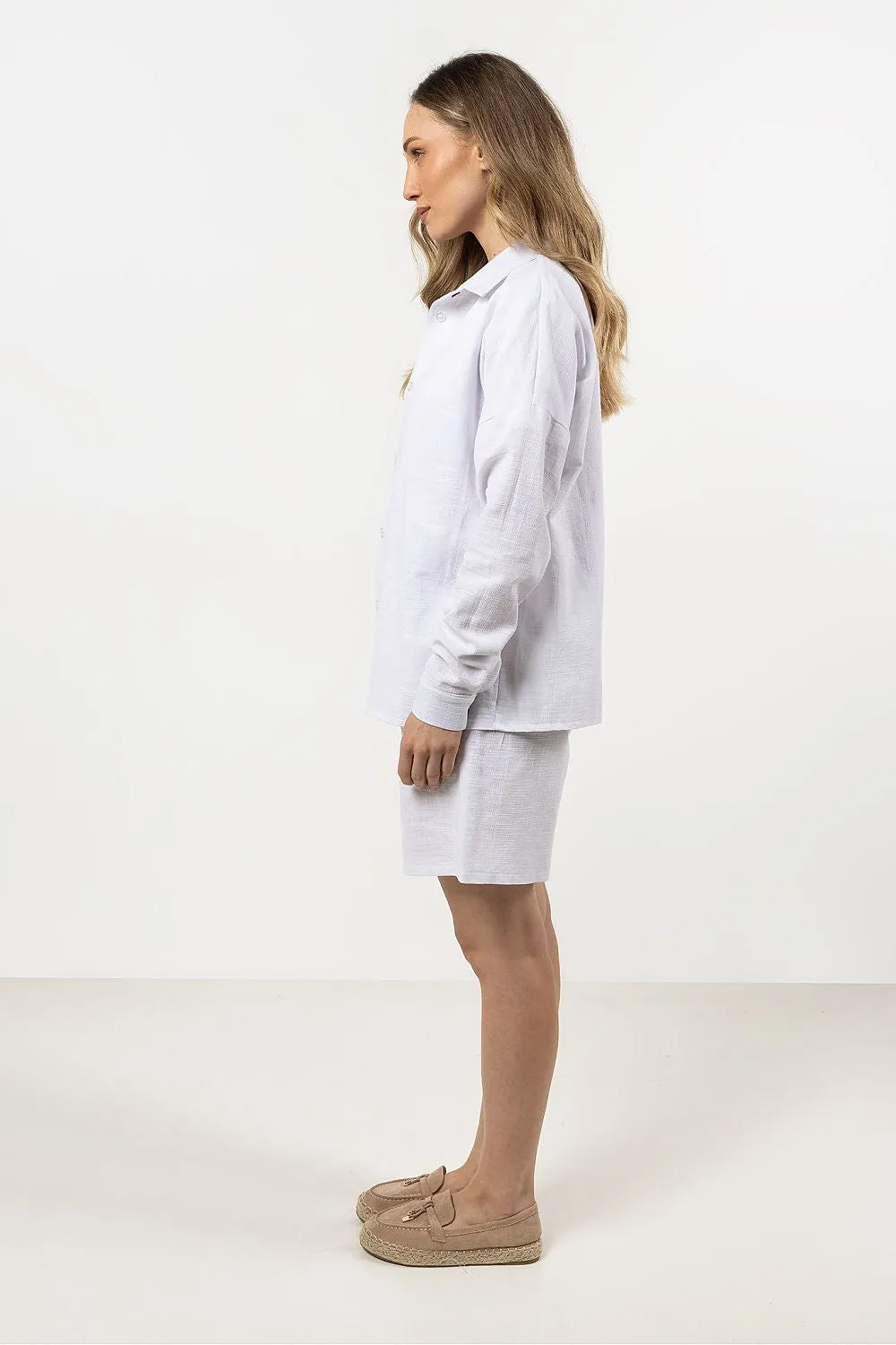 Stand-Up Collar Elegant Shirt