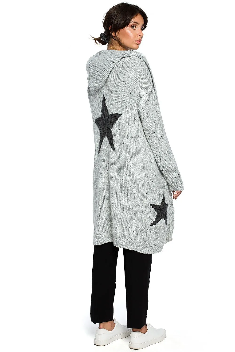 Star Motif Relaxed Cardigan Outerwear