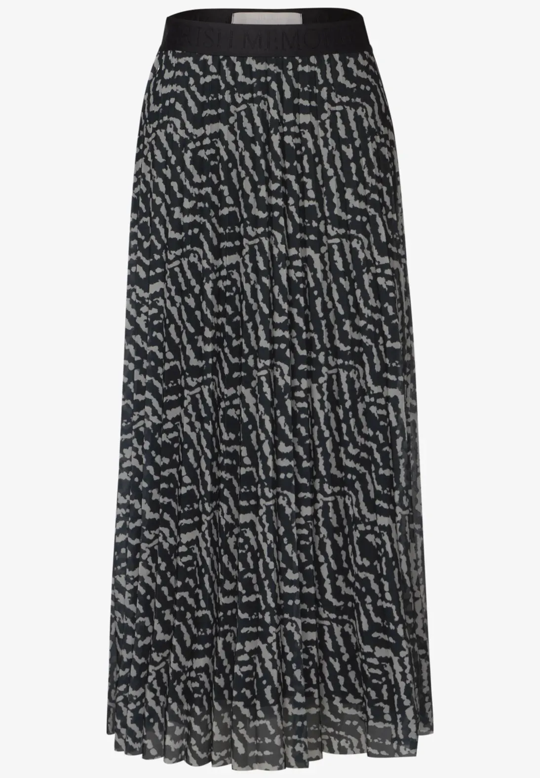 Street One Patterned pleated skirt