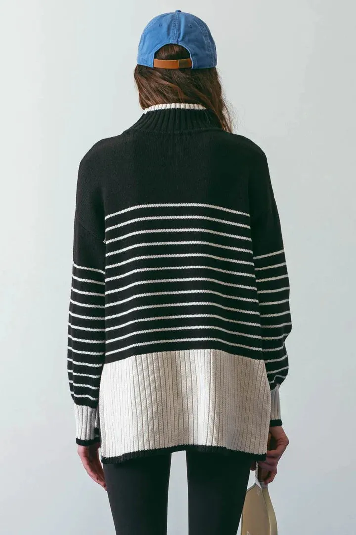 Stripe Contrast Sweater