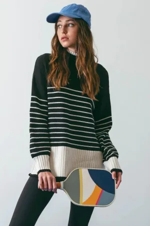 Stripe Contrast Sweater