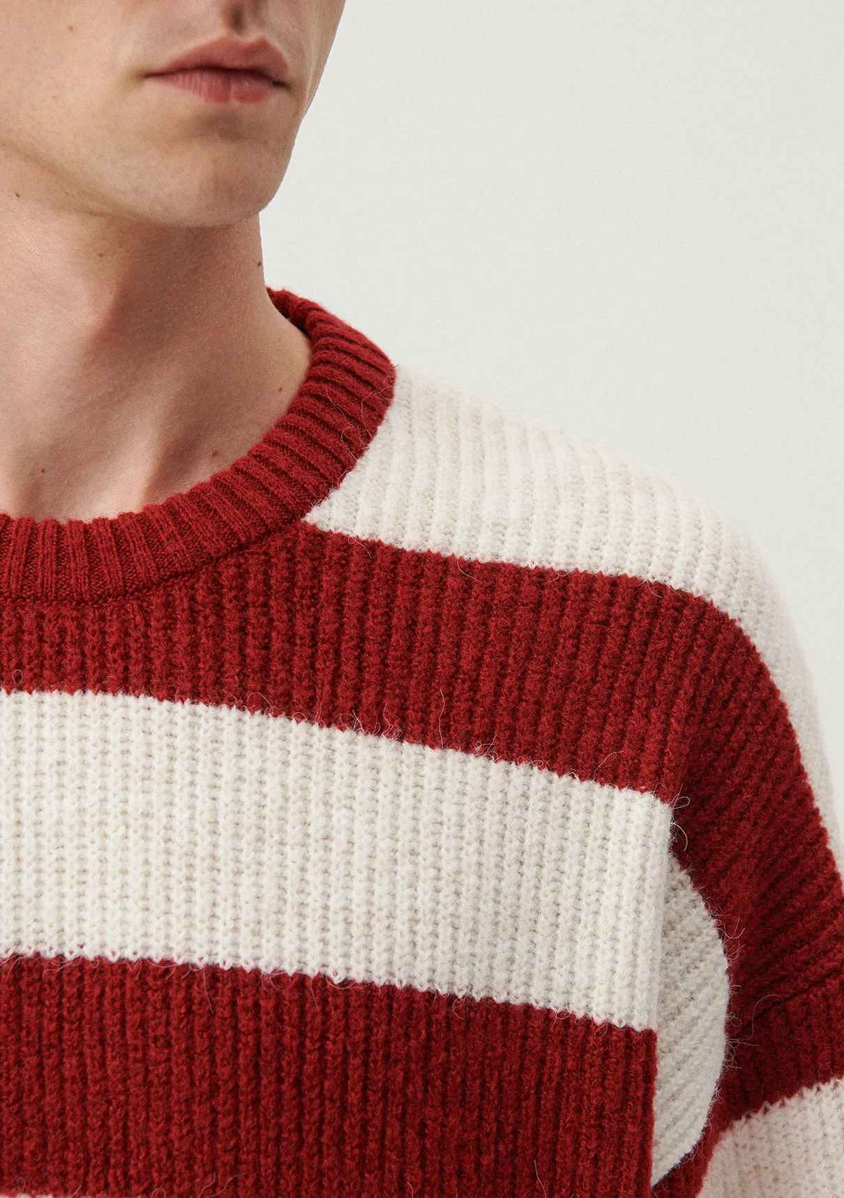 Striped Burgundy Sweater