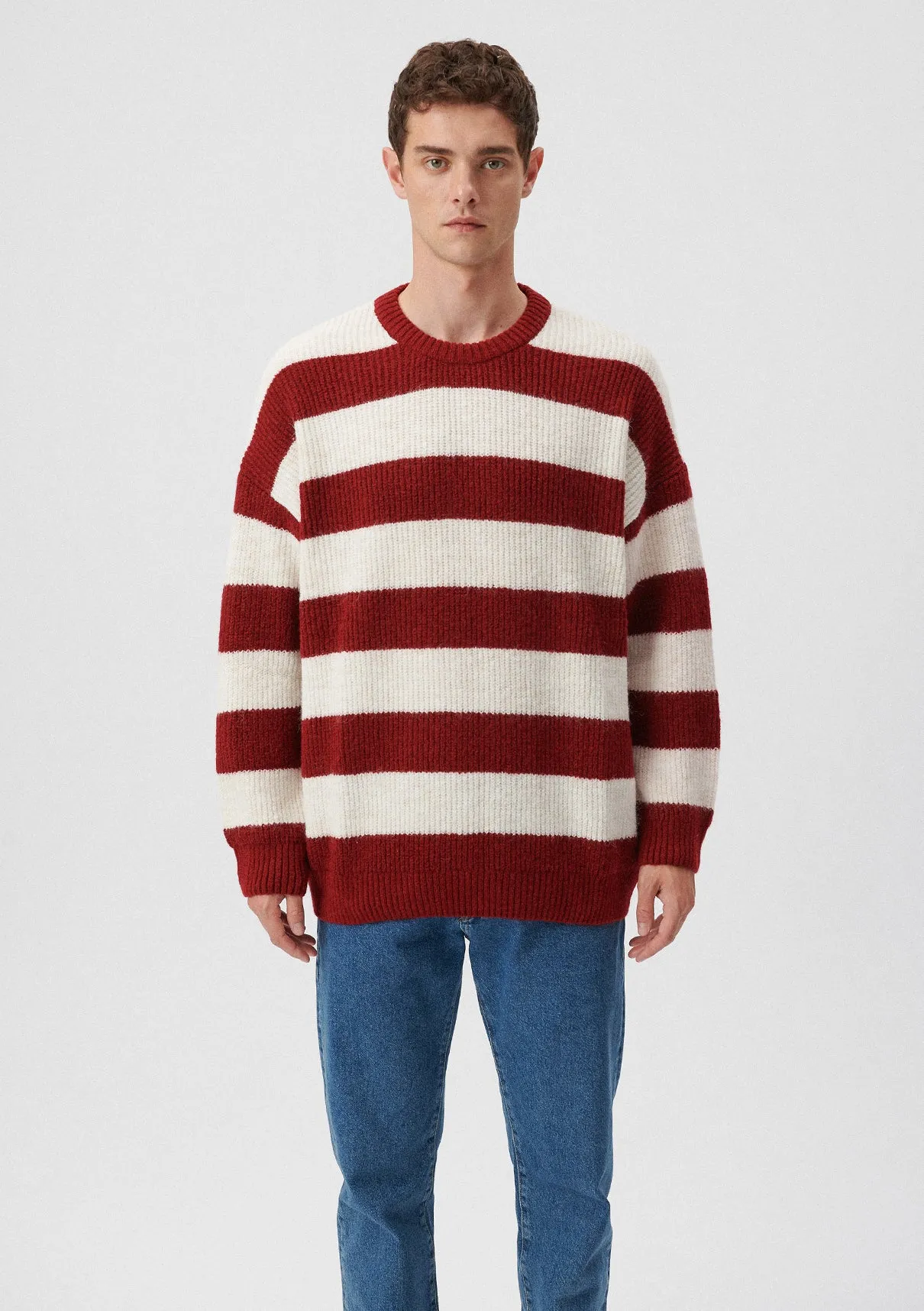 Striped Burgundy Sweater